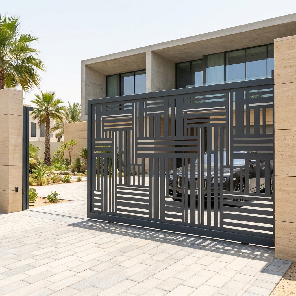 Custom aluminium gate fabrication in UAE